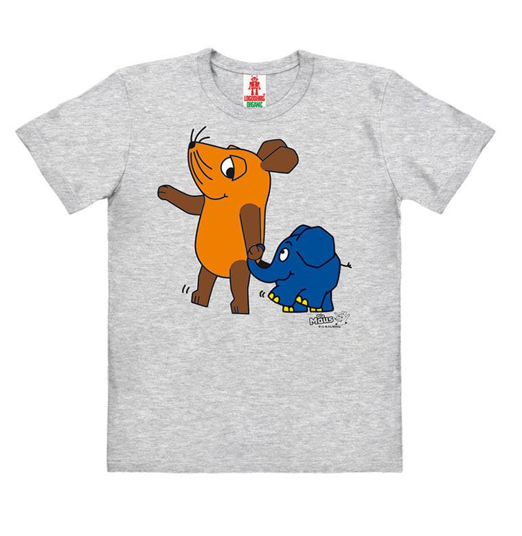 Logoshirt Die Sendung mit der Maus - Maus & Elefant - Bio - T-Shirt Print - Kinder