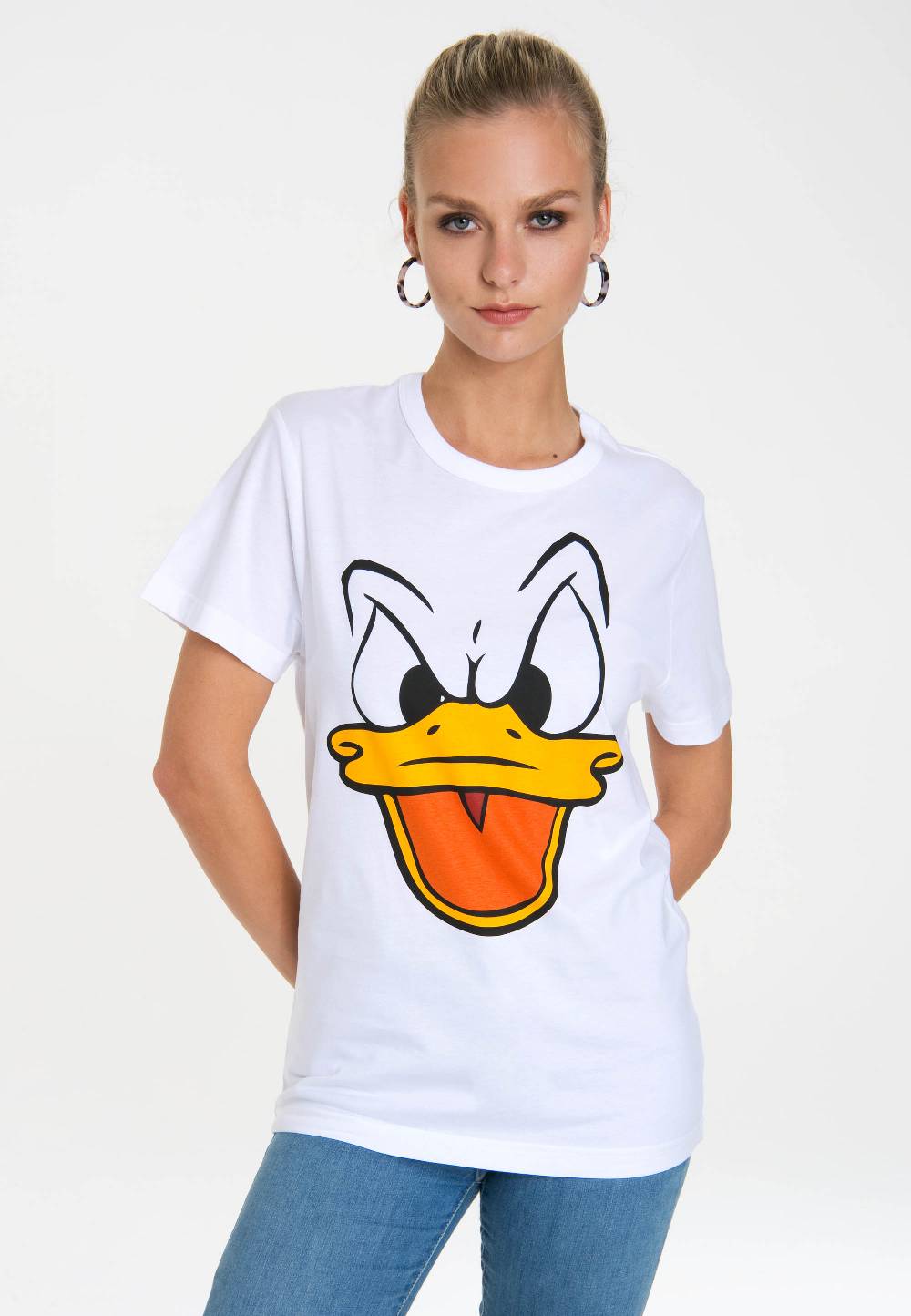 Logoshirt Disney - Donald Duck - Gesicht - T-Shirt Print - Damen