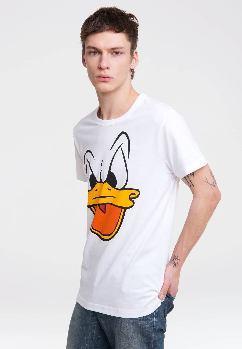 Logoshirt Disney - Donald Duck - Gesicht - T-Shirt Print - Herren