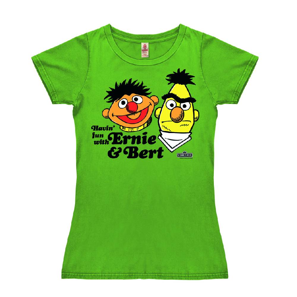 Logoshirt Ernie & Bert - Havin' Fun - Vintage - T-Shirt Print - Damen