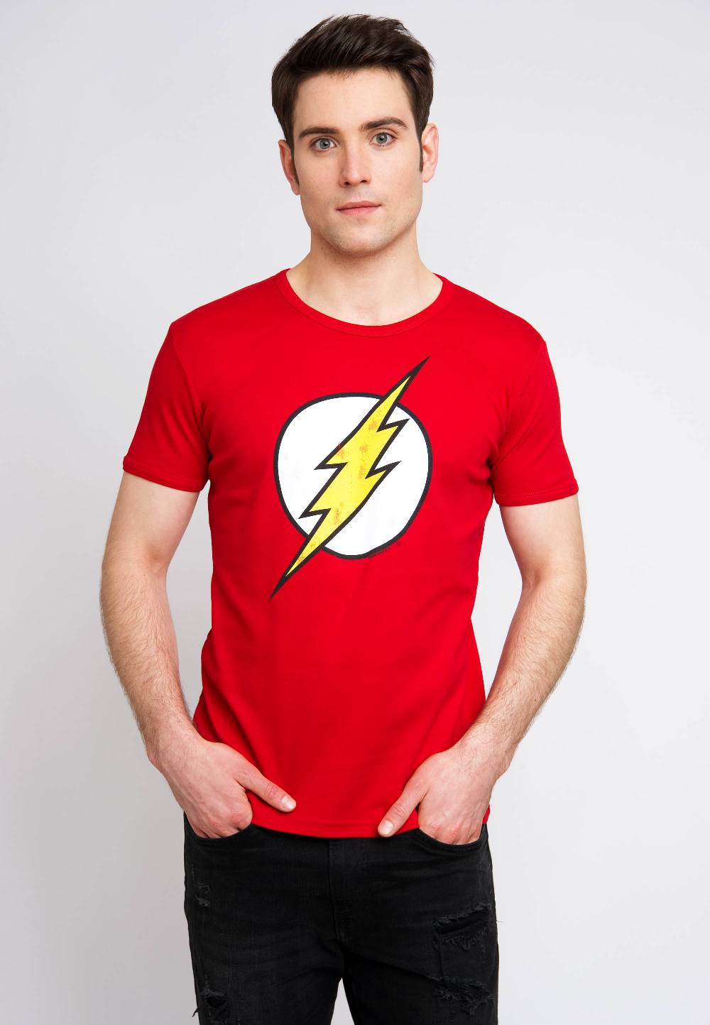 Logoshirt Flash Logo - DC Comics - T-Shirt Print - Herren