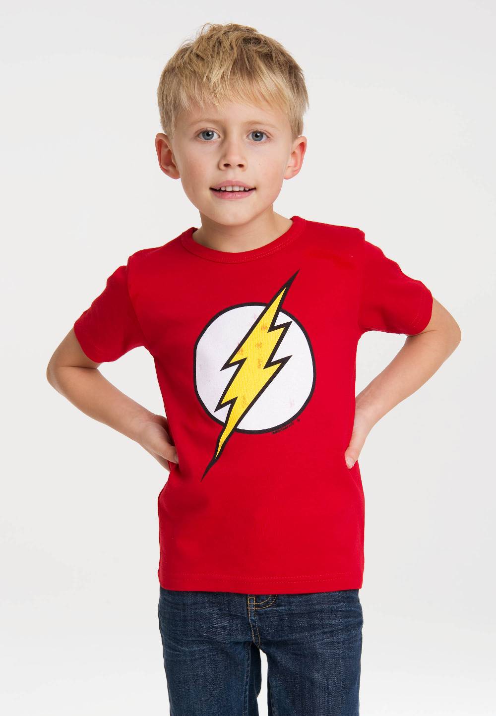 Logoshirt Flash - Logo - DC Comics - T-Shirt Print - Kinder
