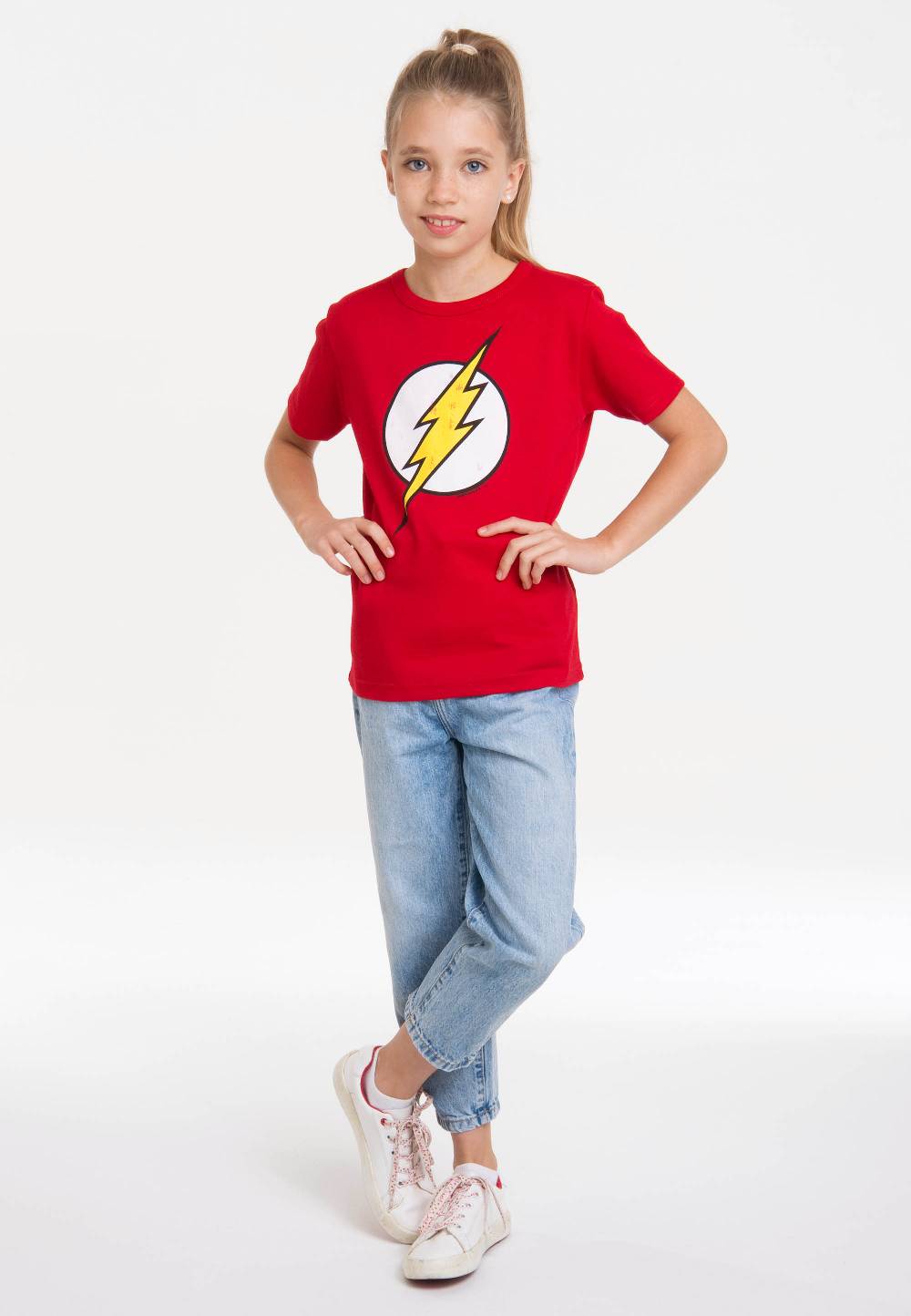 Logoshirt Flash - Logo - DC Comics - T-Shirt Print - Kinder
