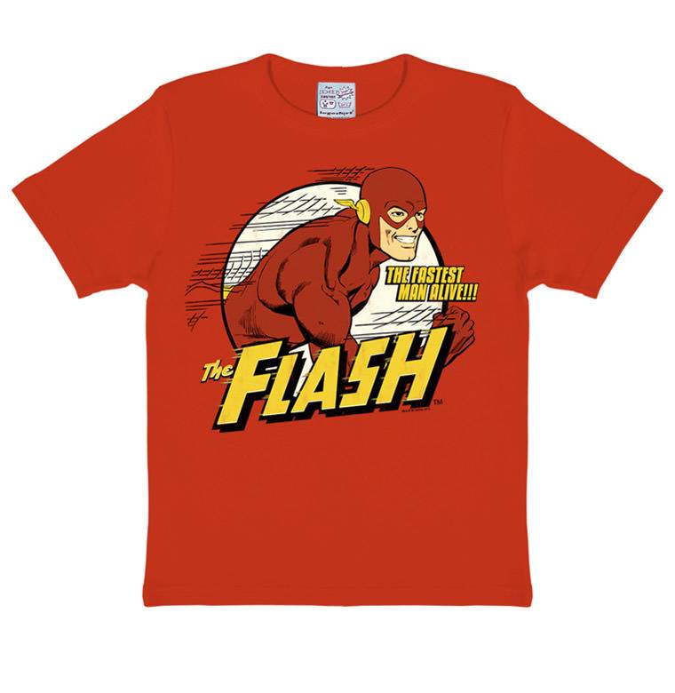 Logoshirt Flash - The Fastest Man Alive - DC Comics - T-Shirt Print - Kinder