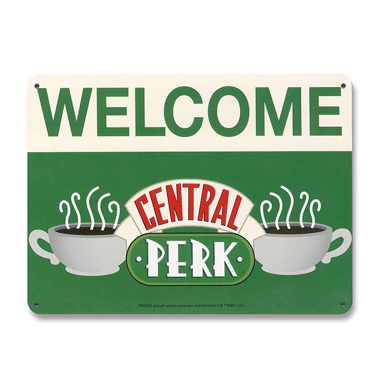 Logoshirt Friends - Central Perk - Welcome - Blechschild A5