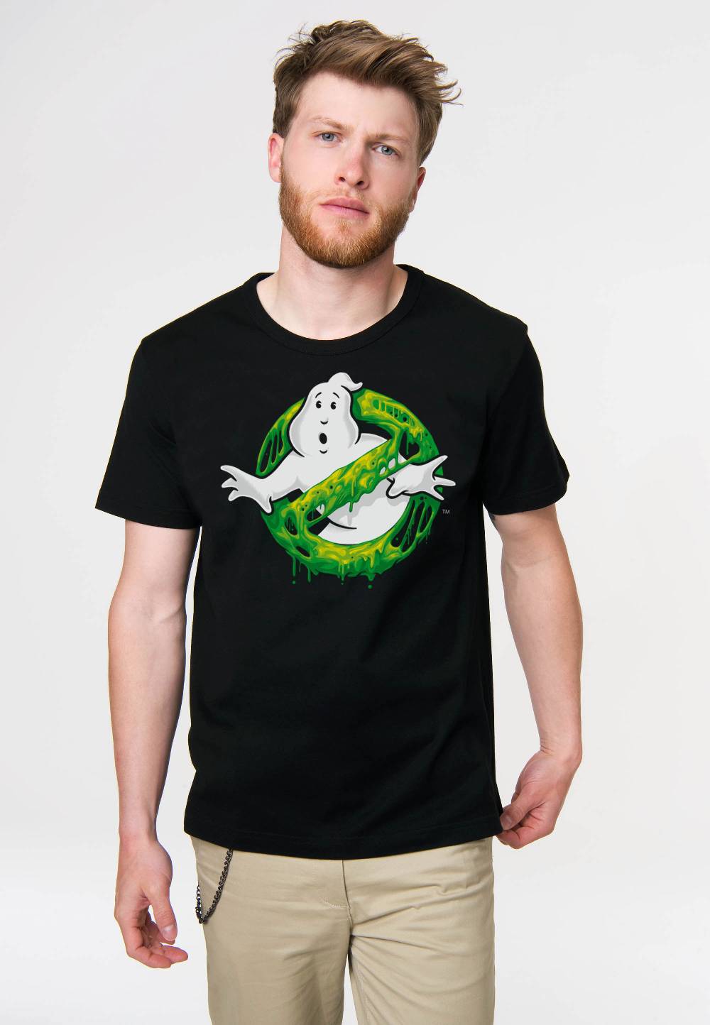 Logoshirt Ghostbusters - Slime Logo - T-Shirt Print - Herren