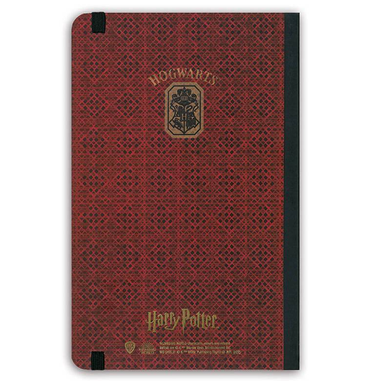 Logoshirt Harry Potter - Gryffindor Logo - Hardcover Notizbuch A5 - Mit Gummiband - Liniert