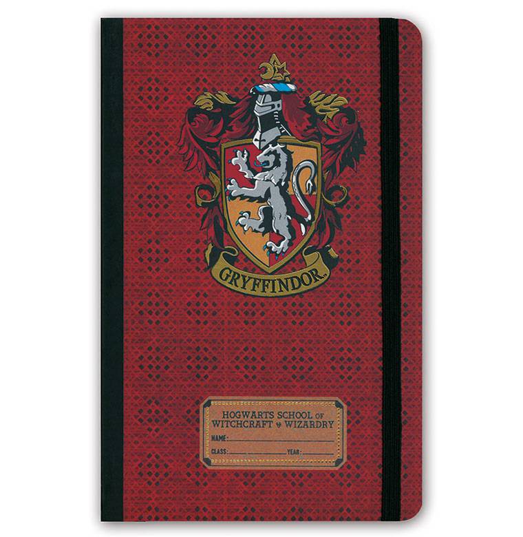 Logoshirt Harry Potter - Gryffindor Logo - Hardcover Notizbuch A5 - mit Gummiband - Liniert