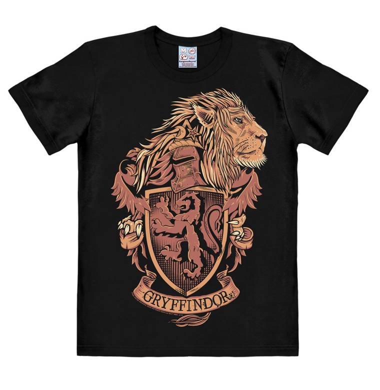 Logoshirt Harry Potter - Gryffindor Logo - Löwe - Wappen - T-Shirt Print - Herren