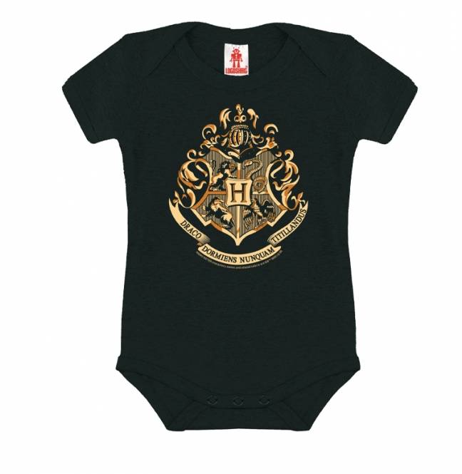 Logoshirt Harry Potter - Hogwarts - Emblem - Baby Body - Strampler