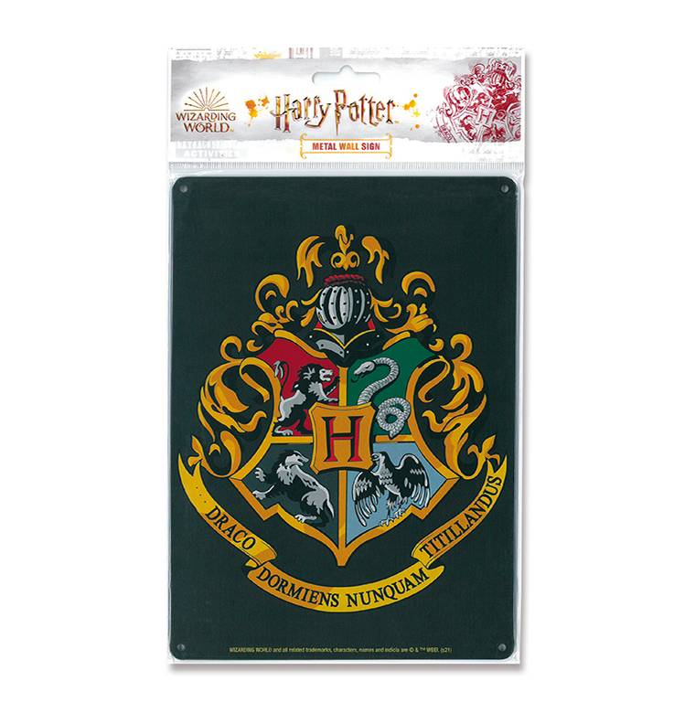 Logoshirt Harry Potter - Hogwarts Logo - Blechschild A5