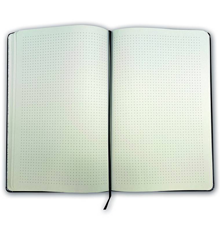 Logoshirt Harry Potter - Hogwarts Logo - Hardcover Notizbuch A5 - Mit Gummiband - Gepunktet - Limited Edition