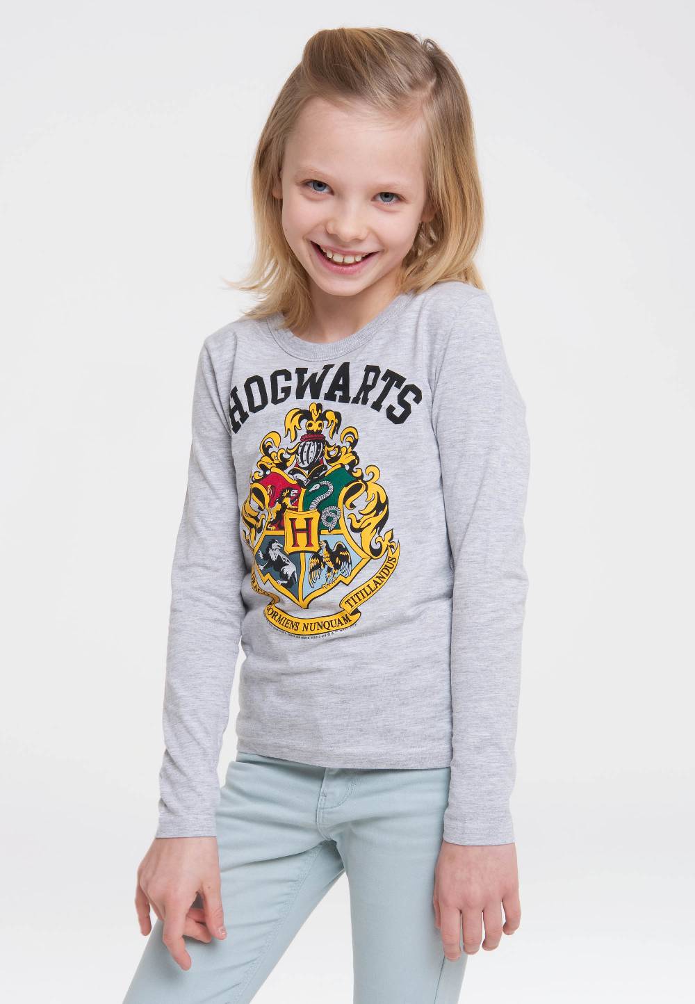 Logoshirt Harry Potter - Hogwarts Logo - Wappen - Langarmshirt Print - Kinder