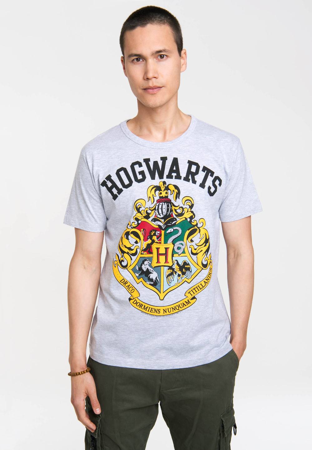 Logoshirt Harry Potter - Hogwarts Logo - Wappen - T-Shirt Print - Herren