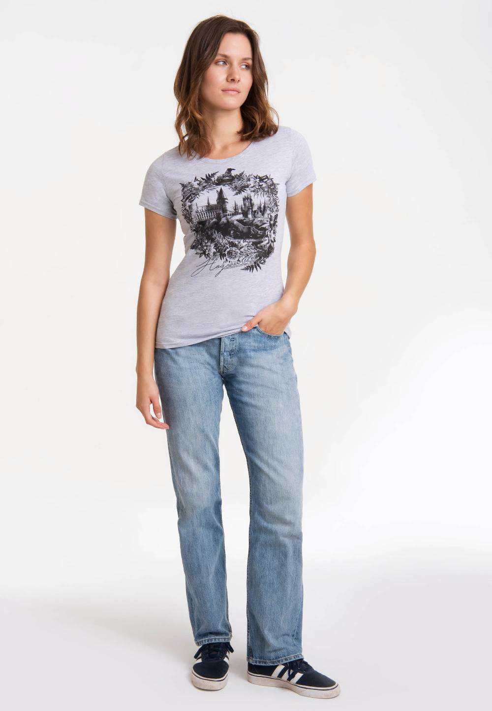 Logoshirt Harry Potter - Hogwarts - Schloss - T-Shirt Print - Damen