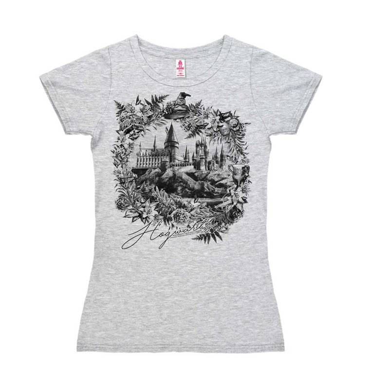 Logoshirt Harry Potter - Hogwarts - Schloss - T-Shirt Print - Damen