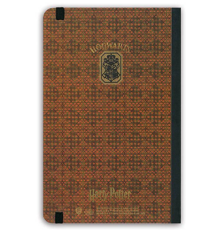 Logoshirt Harry Potter - Hufflepuff Logo - Hardcover Notizbuch A5 - Mit Gummiband - Liniert