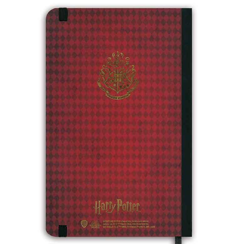 Logoshirt Harry Potter - Platform 9 3/4 - Hardcover Notizbuch A5 - Mit Gummiband - Liniert