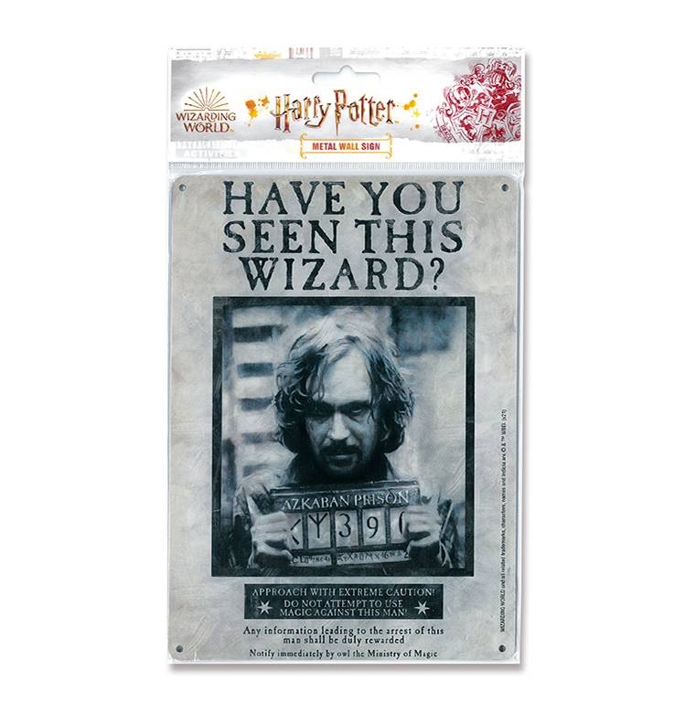 Logoshirt Harry Potter - Sirius Black - Have You Seen This Wizard - Blechschild A5