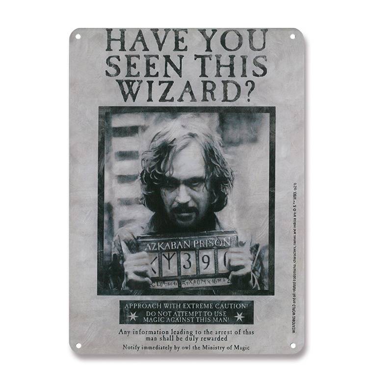Logoshirt Harry Potter - Sirius Black - Have You Seen This Wizard - Blechschild A5