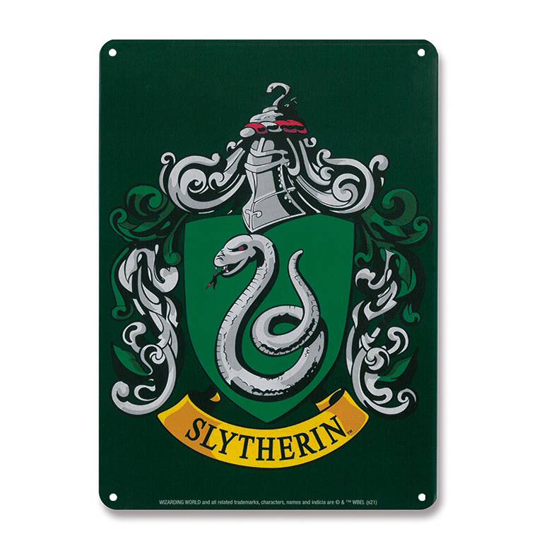 Logoshirt Harry Potter - Slytherin Logo - Schlange - Blechschild A5 Logoshirt Harry Potter - Slytherin Logo - Schlange - Blechschild A5