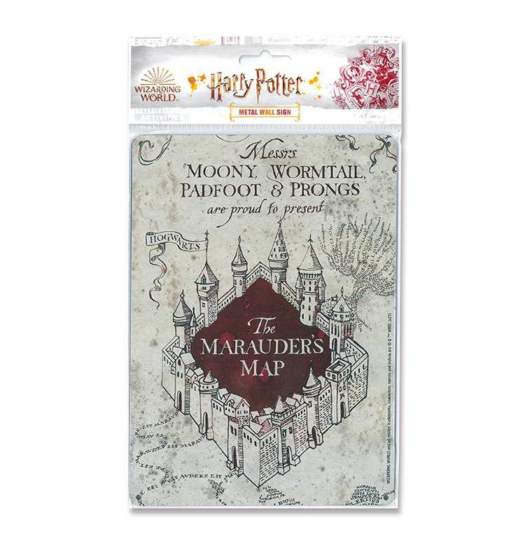 Logoshirt Harry Potter - The Marauder's Map - Blechschild A5