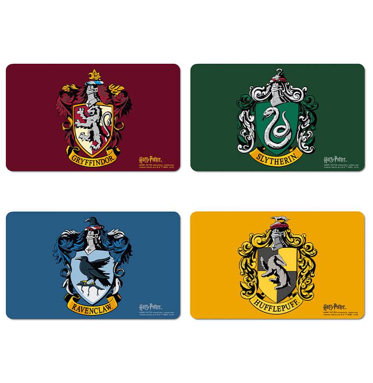 Logoshirt Harry Potter - Vier Häuser - 4er Set - Frühstücksbrettchen