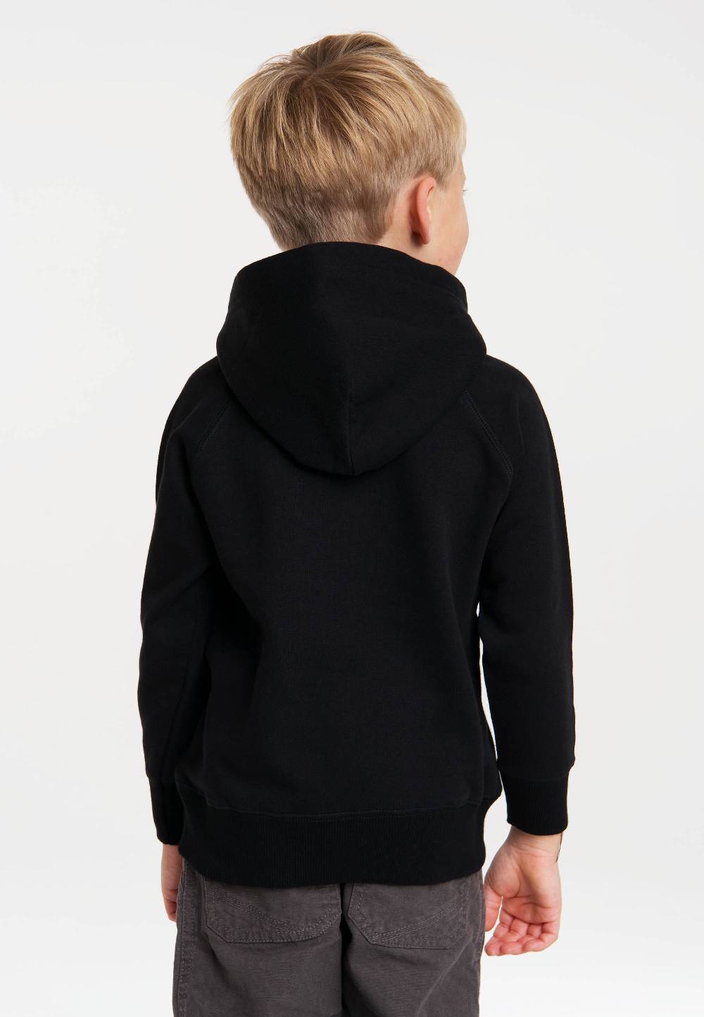 Logoshirt Kinder Kapuzen-Sweatshirt Batman - Logo (ohne Fronttasche)