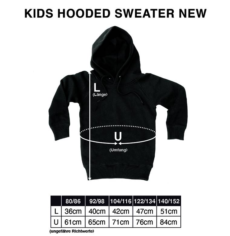 Logoshirt Kinder Kapuzen-Sweatshirt Batman - Logo (ohne Fronttasche)