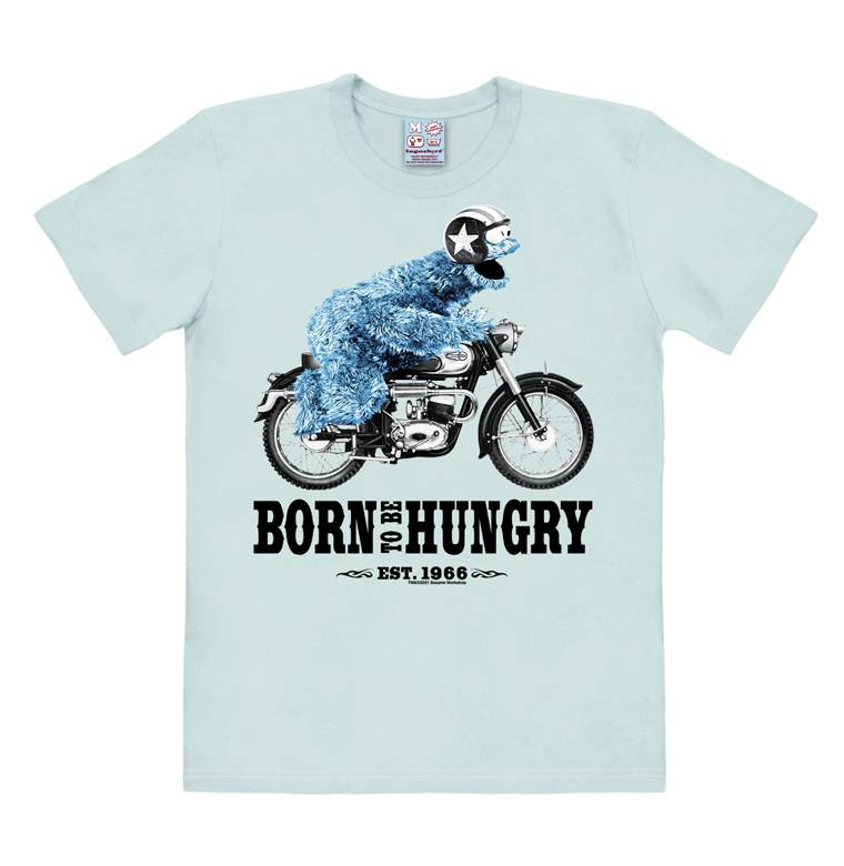 Logoshirt Krümelmonster | Born To Be Hungry | Easy Fit Herren T-Shirt