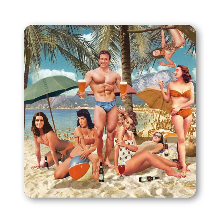 Logoshirt Beach Party - Untersetzer