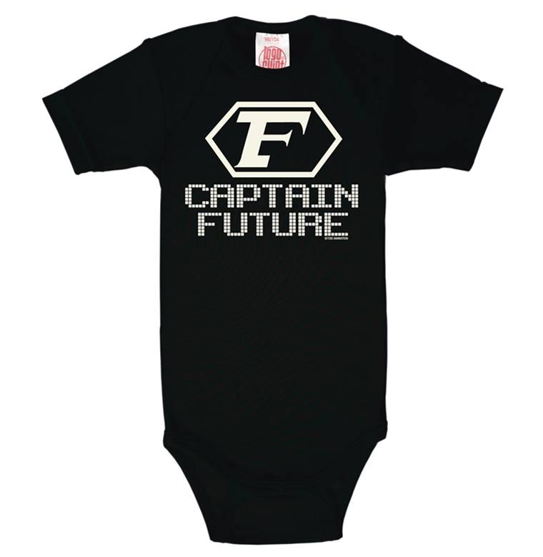 Logoshirt Captain Future - Logo - Baby Body - Kurzarm