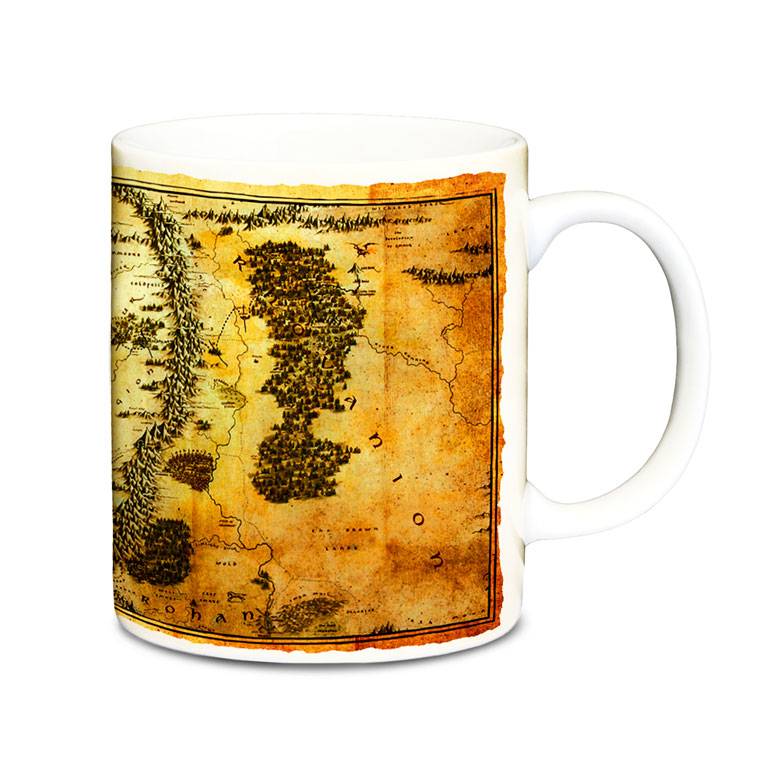 Logoshirt Der Hobbit - Mittelerde Karte - Kaffeetasse