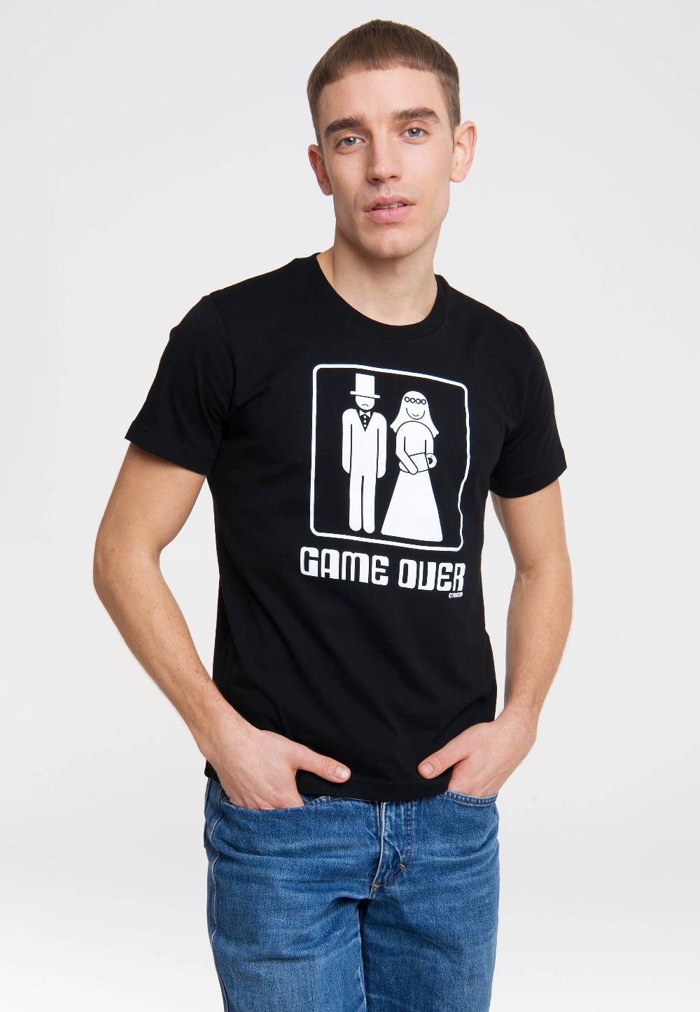 Logoshirt Game Over - Hochzeit - T-Shirt Print