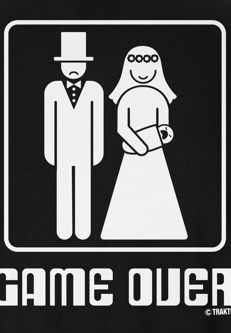 Logoshirt Game Over - Hochzeit - T-Shirt Print
