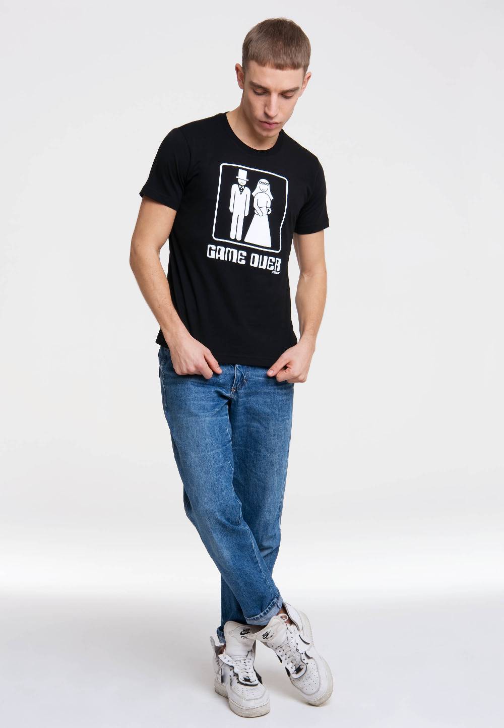Logoshirt Game Over - Hochzeit - T-Shirt Print