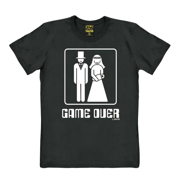 Logoshirt Game Over - Hochzeit - T-Shirt Print