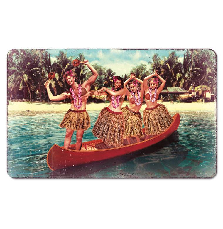 Logoshirt Hula Kanu - Frühstücksbrettchen