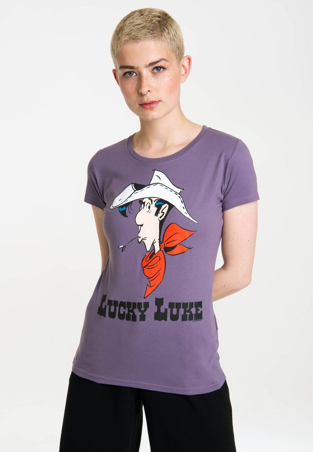 Logoshirt Lucky Luke - Portrait - T-Shirt Print - Damen
