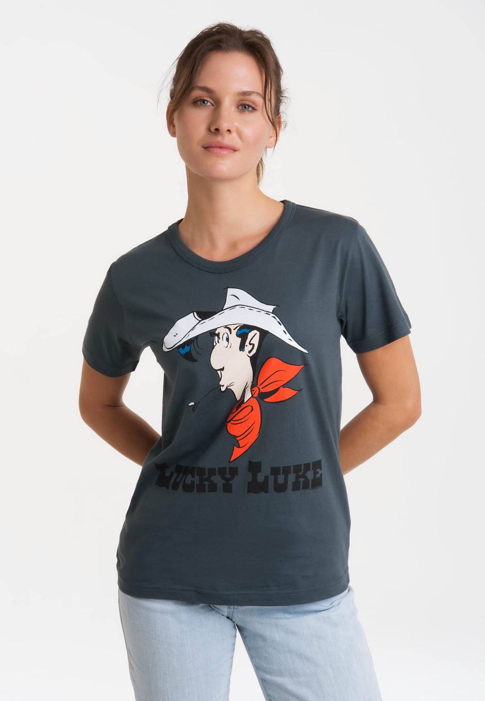 Logoshirt Lucky Luke - Portrait - T-Shirt Print - Damen