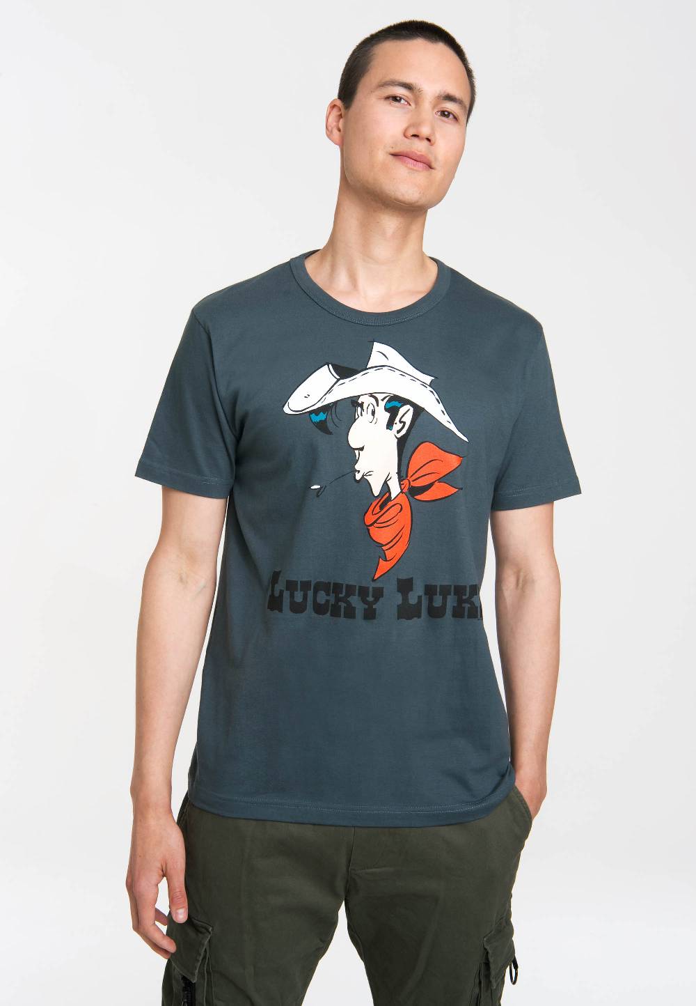 Logoshirt Lucky Luke - Portrait - T-Shirt Print - Herren