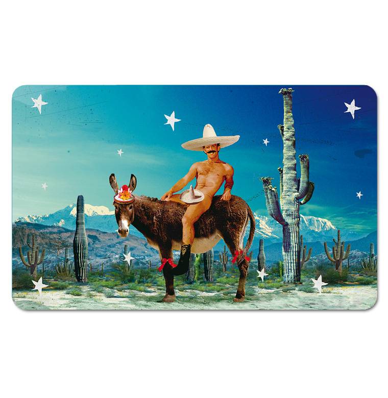 Logoshirt Mexikanischer Esel - Frühstücksbrettchen