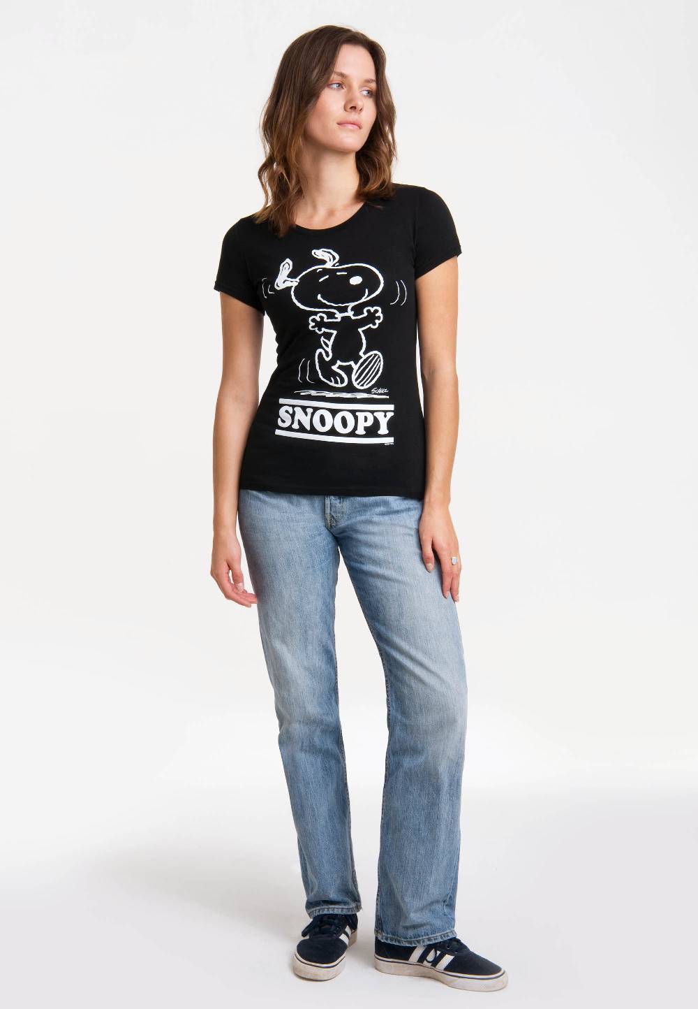 Logoshirt Peanuts - Snoopy - Happy - T-Shirt Print - Damen