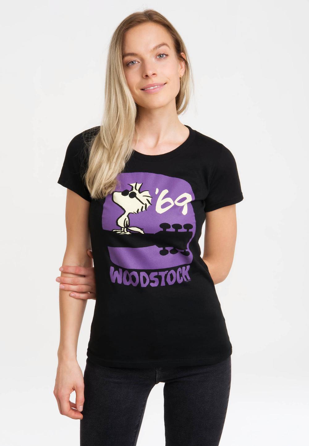 Logoshirt Peanuts - Woodstock 69 - T-Shirt Print - Damen