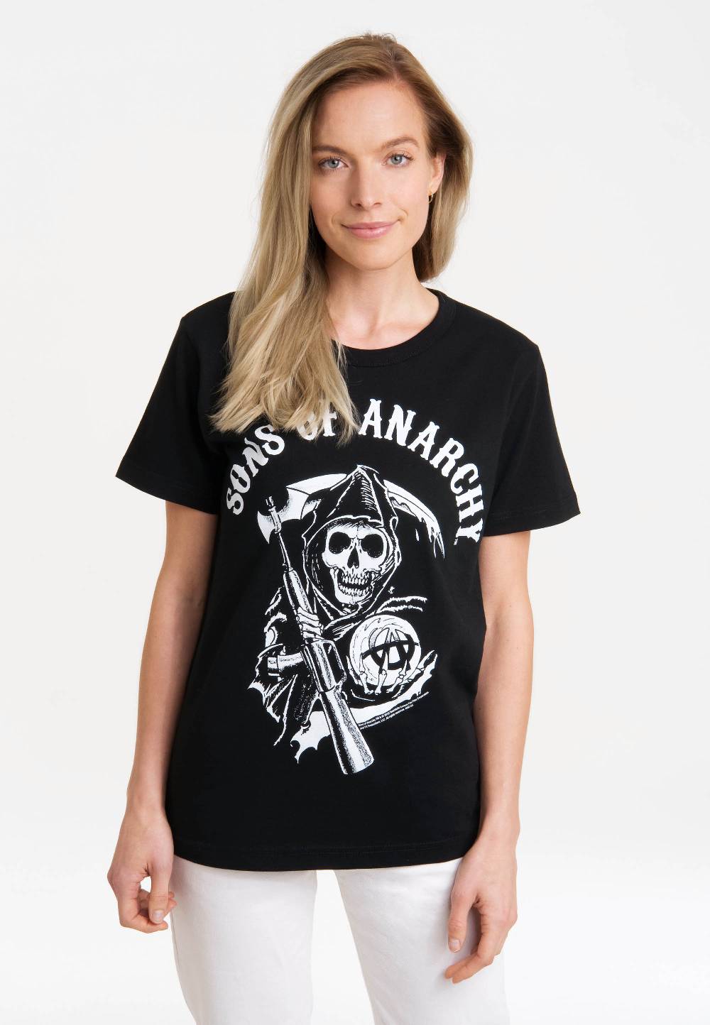 Logoshirt Sons Of Anarchy - Logo - T-Shirt Print - Damen