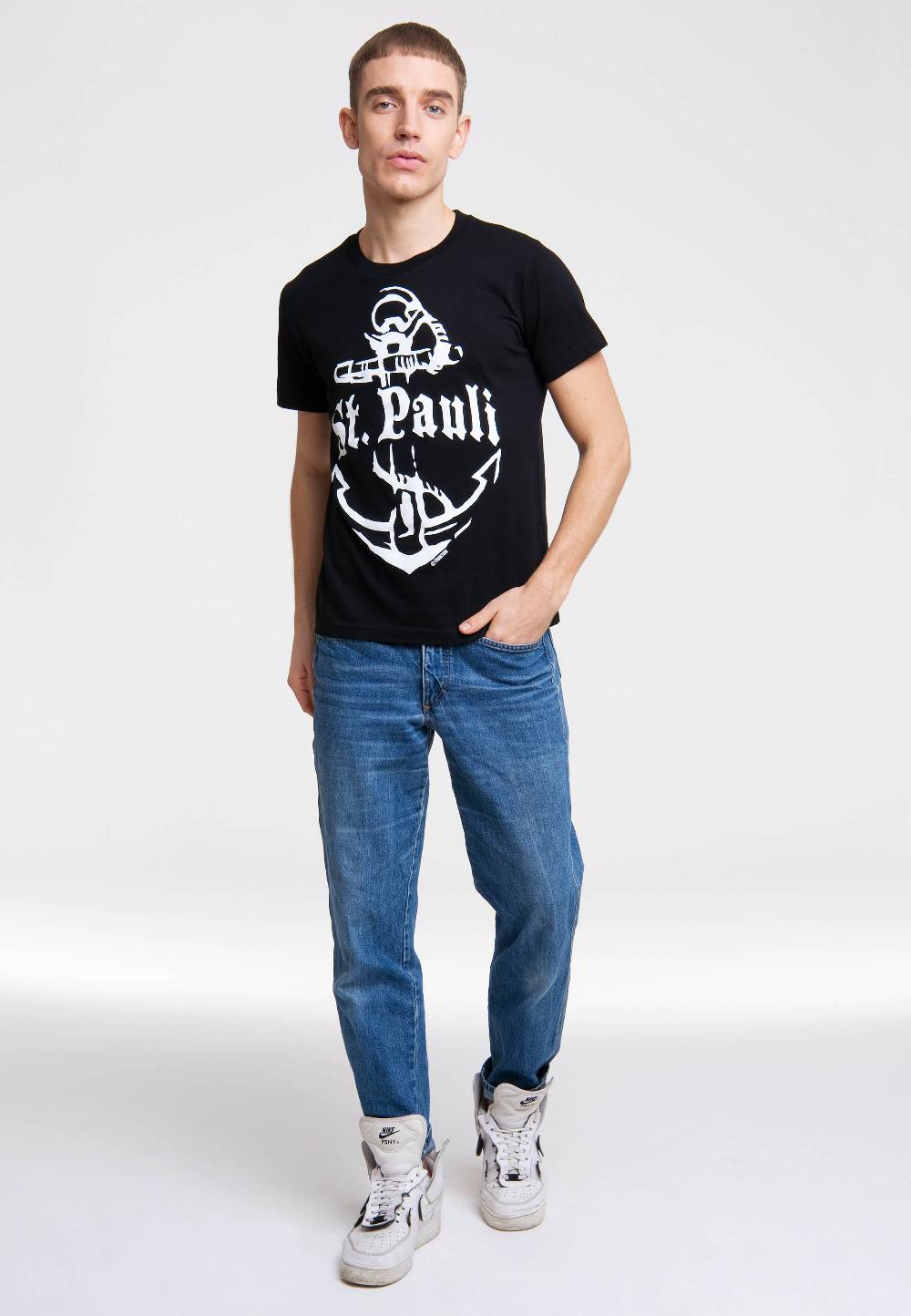 Logoshirt St. Pauli - Anker - T-Shirt Print