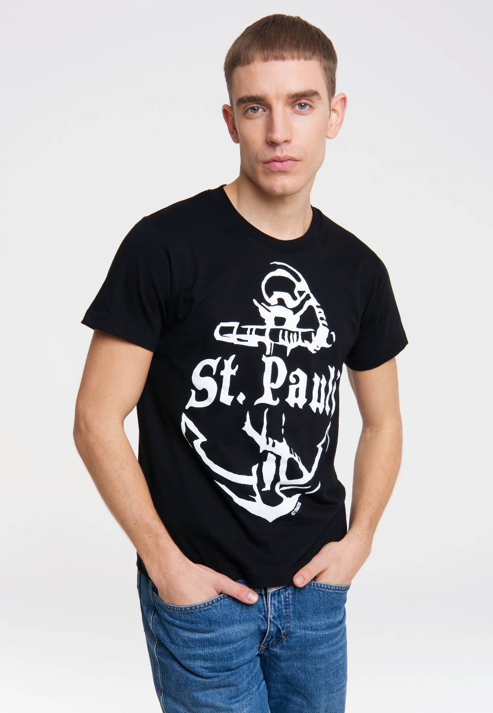 Logoshirt St. Pauli - Anker - T-Shirt Print