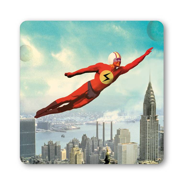 Logoshirt Superheld - Untersetzer