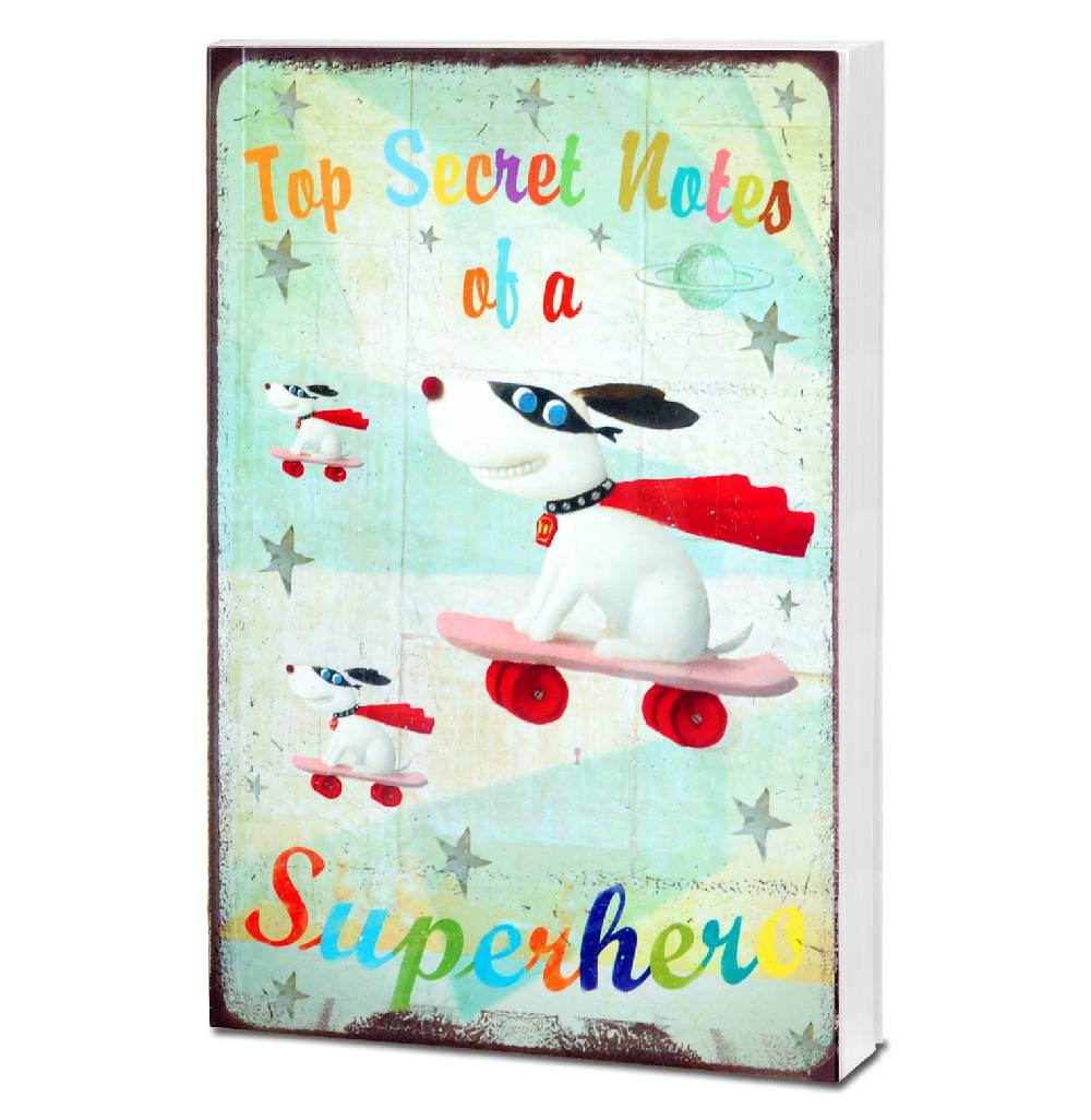 Logoshirt Superhero Dog - Notizblock