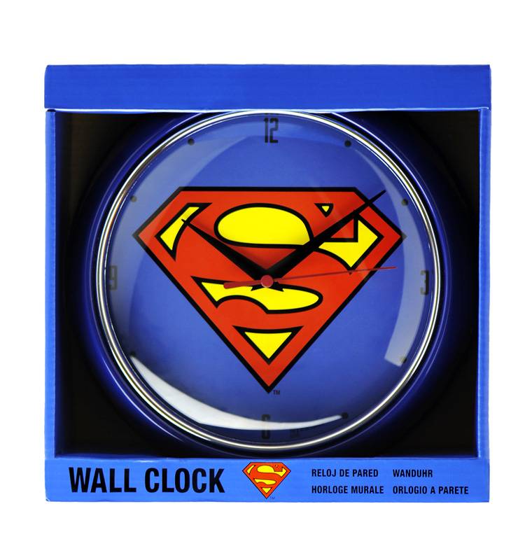 Logoshirt Superman - Logo - DC Comics - Retro - Wanduhr